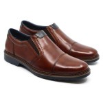 Rieker mocassin cognac leder 16559